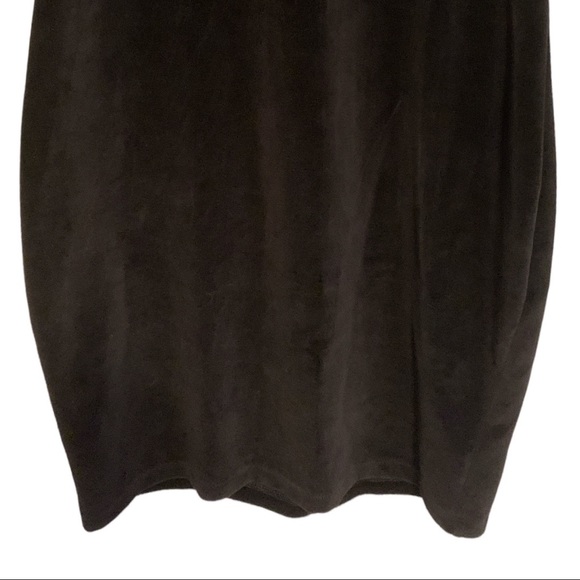 COPY - NWT ALEXANDER WANG Long Sleeve Turtleneck Velour Mini Dress Back Cutout … - Picture 8 of 13